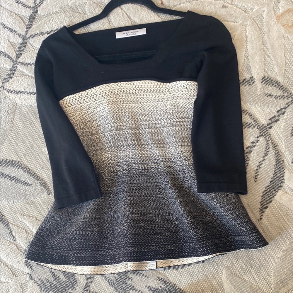 Black and Gray Women's Sweater BBB ITALIAN MADE FINEST QUALITY